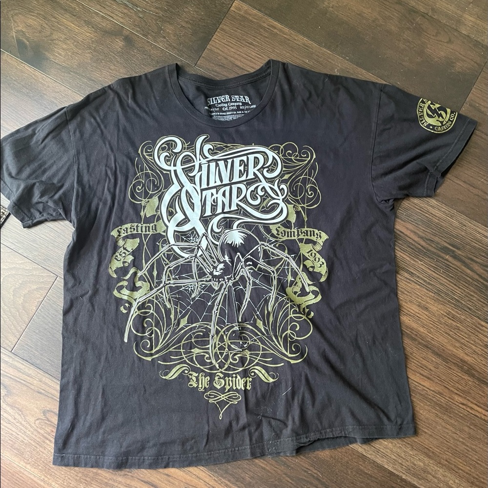 Men's Silver Star Casting Company Anderson Silva The Spider T-Shirt